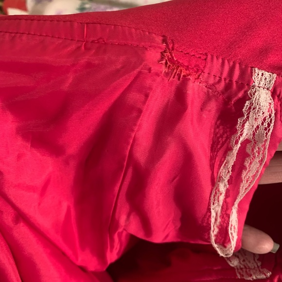 WOMENS LARGE-XLG?? 2 PIECE DARK PINK NANCY NEIL PEARL BUTTON FRONT FORMAL DRESS - Picture 10 of 10